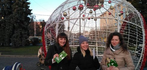 Правовий флешмоб у центрі міста Луцька